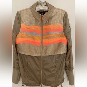 BOGNER Exclusive Jacket With Zipper For Women In Gold/Beige Size US 6.